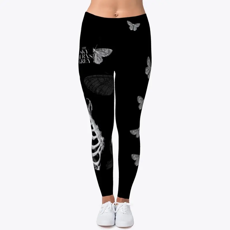 Leggings - skull/moth